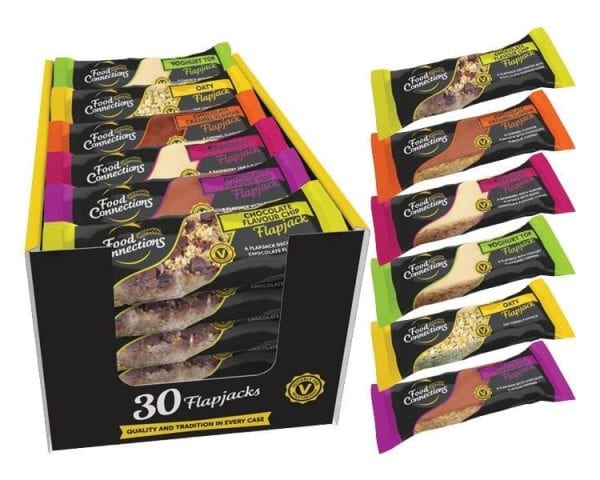 Food Connections Flapjacks Luxury Mixed Selection 30x100g - NO VAT