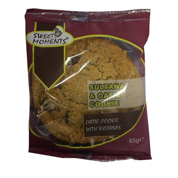 Sweet Moments Oat & Sultana Cookie 12x85g - NO VAT