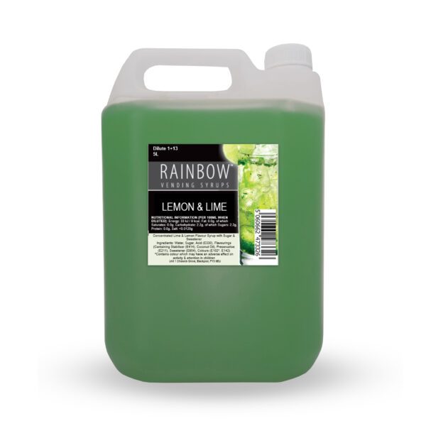 Rainbow Lemon & Lime Syrup 2x5ltr