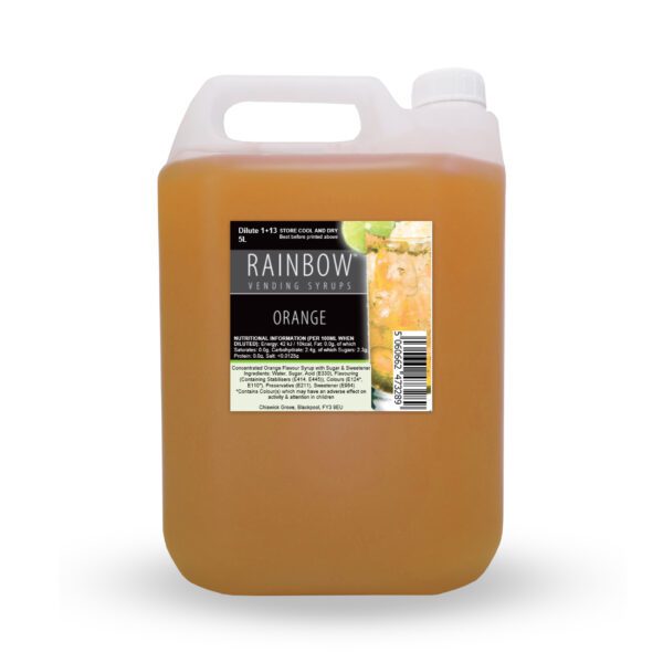 Rainbow Orange Syrup 2x5ltr