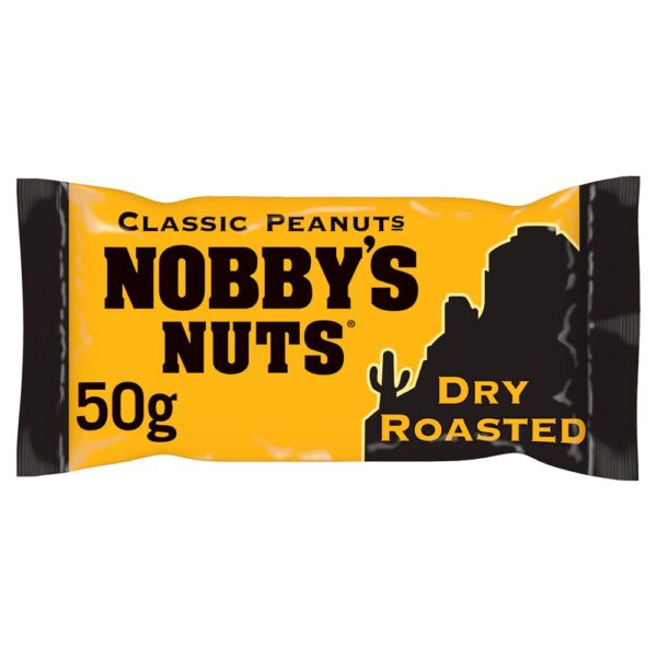 Nobbys Dry Roasted Peanuts 24x50g