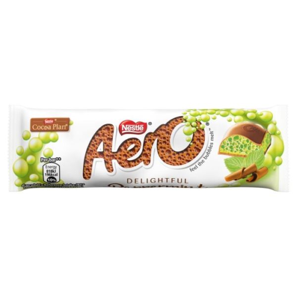 Aero Bubbly Bar Peppermint 24x36g