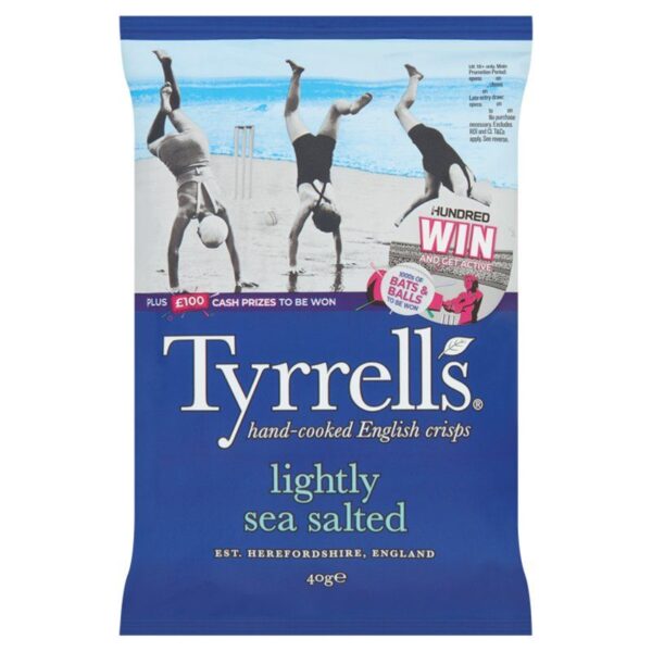 Tyrrells Lightly Sea Salted 24x40g