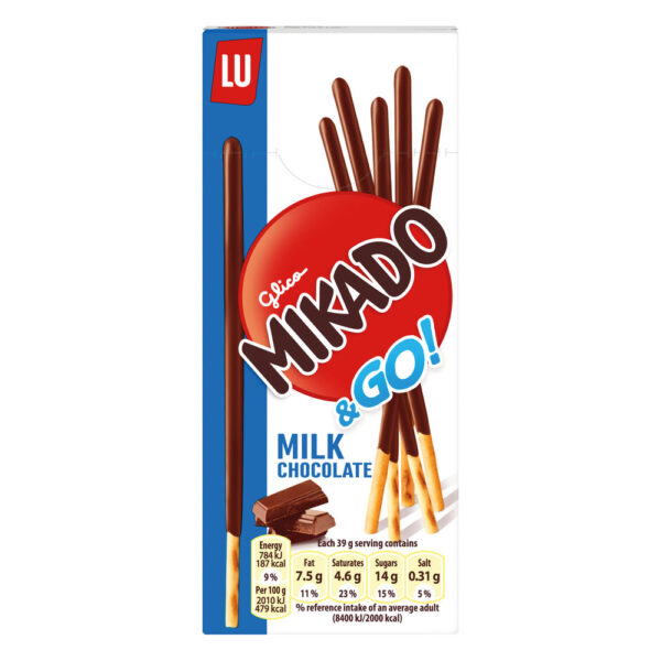 Mikado Milk Chocolate Sticks 24x39g