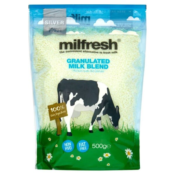 Milfresh Silver Granulated Skimmed Milk Powder 10x500g