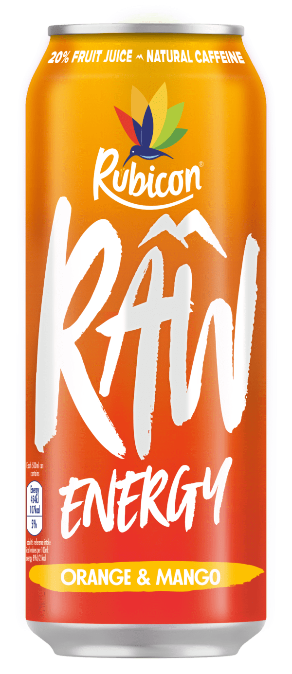 Rubicon RAW Energy Orange & Mango 12x500ml