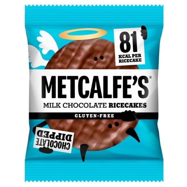 Metcalfes Milk Chocolate Rice Cakes 12x34g