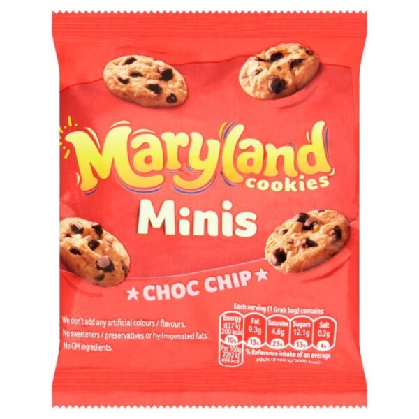 Maryland Mini Choc Chip Cookies 48x40g - NO VAT