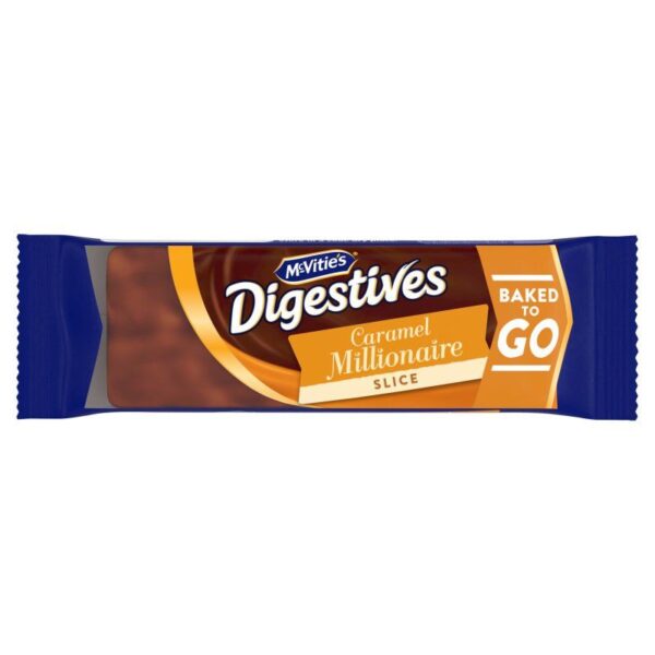 McVities Digestives Caramel Millionaire Slice 12x51g - NO VAT