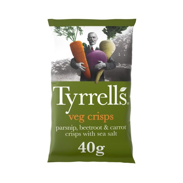 Tyrrells Vegetable Crisps 24x40g - NO VAT