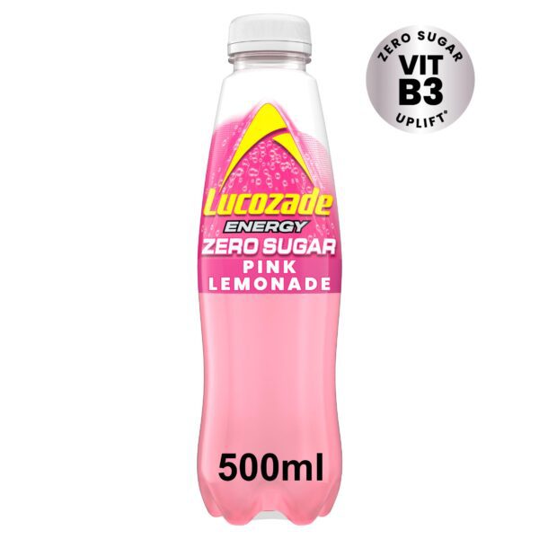 Lucozade Energy Pink Lemonade 12x500ml