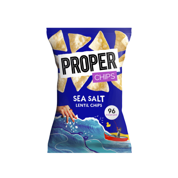 Proper Chips Lentil Chips Salt & Vinegar 24x20g - NO VAT