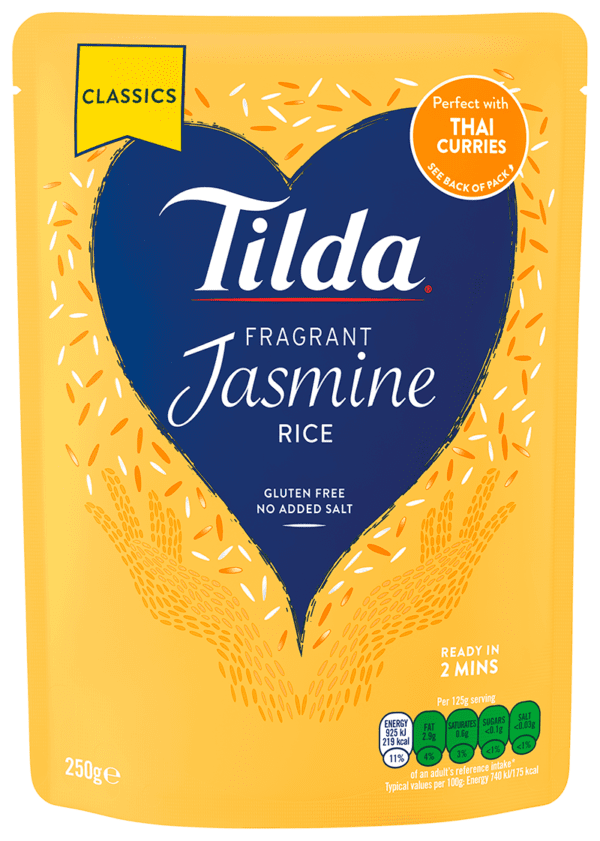 Tilda TSB Microwave Fragrant Jasmine Rice 6x250g - NO VAT