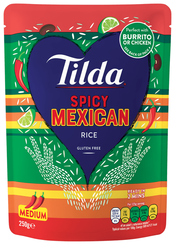 Tilda TSB Microwave Spicy Mexican Rice 6x250g - NO VAT