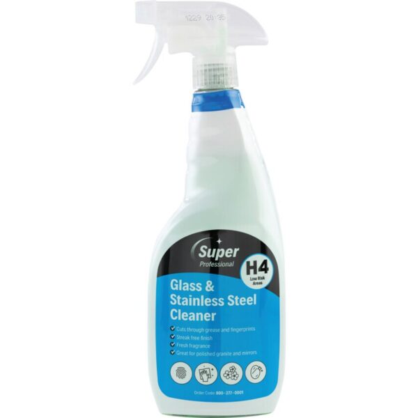 H4 Glass & Stainless Steel Cleaner RTU (6x750ml)